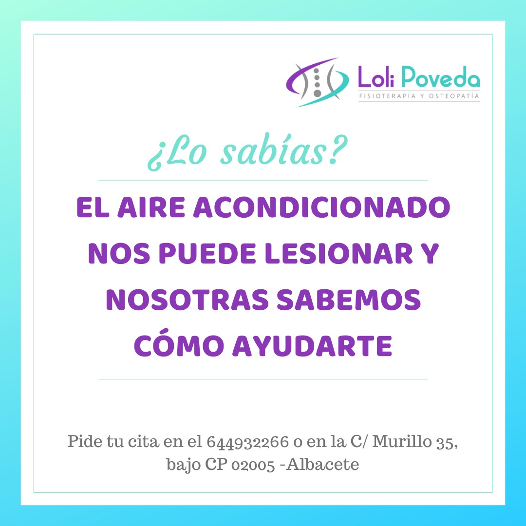 El aire acondicionado nos puede lesionar