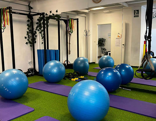 Equipamiento fisioterapia clínica Loli Poveda