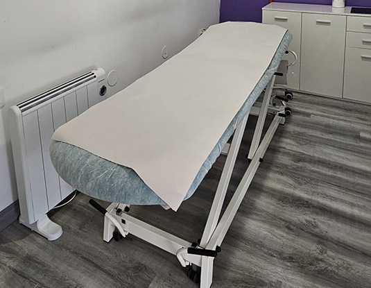 Zona de tratamiento fisioterapia Albacete
