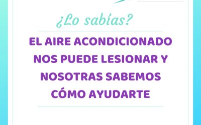 El aire acondicionado nos puede lesionar